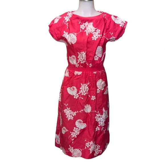 Vintage Hilo Hattie’s Pink/White Hawaiian Dress~S~Hawaii Floral Print - Picture 2 of 7